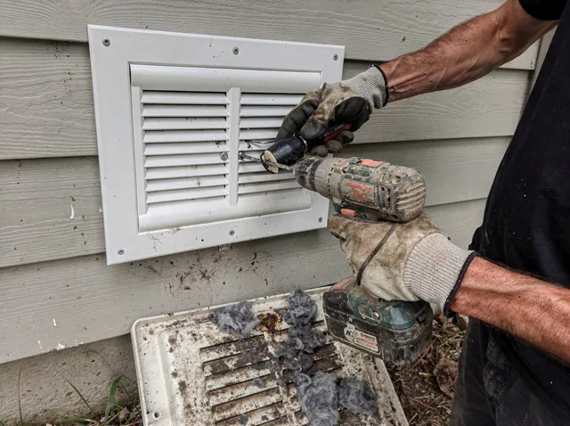 Dryer Vent Cover Replacement in Sudbury
