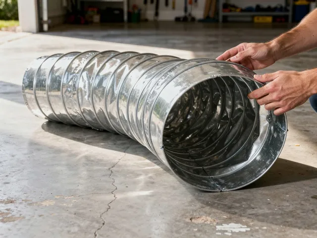 Sudbury Dryer Vent Cleaning specialist using advanced equipment for thorough duct cleaning in Sudbury