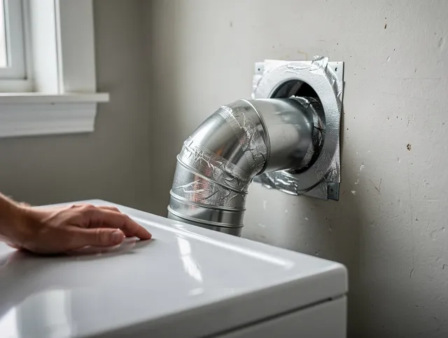 Sudbury Dryer Vent Cleaning expert performing professional dryer vent repair and installation in Sudbury